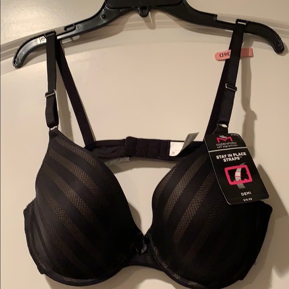 Maidenform Other - Maidenform Striped Black Bra 36 D
